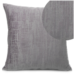 40 x 40 Decorative Velvet Marsala Silver Pillowcase