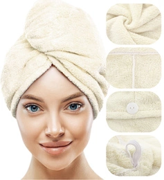 Turban 65 x 25 Microfiber Towel Aki Cream
