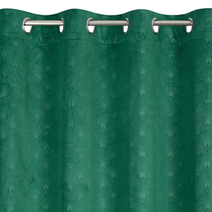 Velvet Juliet Curtain 140 x 250 Spill Green