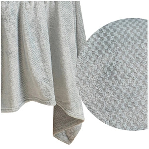 70 x 150 Plush Microfiber Willy Grey Blanket