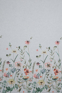 Curtain 140 x 270 Decorative Dolly White+Green