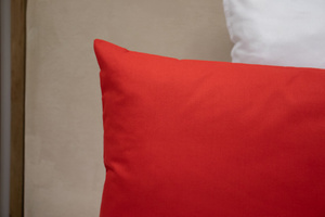 Cotton pillowcase 50 x 80 Uniform Ola Red Red