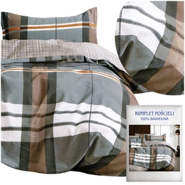 Bedding set 200 x 220 3 pieces Cotton Satin no. A1801