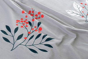 Bedding 200 x 220 3pc Satin Cotton Dahlia 10