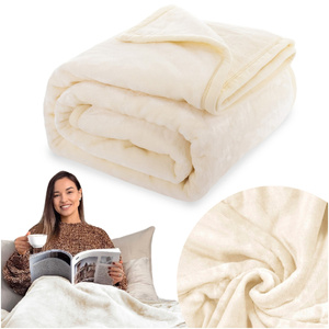 Blanket 200 x 220 Acrylic Solid Warm Yasemin 08