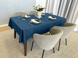 Tablecloth 140x260 Stain-Resistant Surbo Navy Blue
