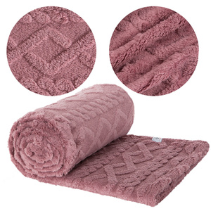Blanket 200 x 220 Design Microfiber Braid Powder