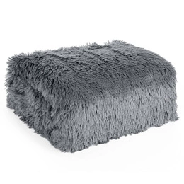 Blanket 170 x 210 Double-sided Fur Tifany1 Silver