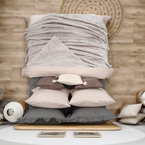 Blanket 160 x 200 Acrylic Solid Warm Yasemin 07