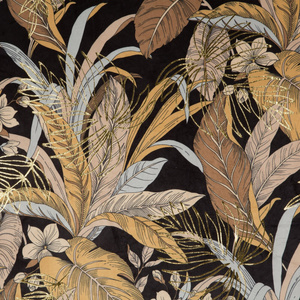 Curtain 140 x 250 Decorative Adel Black+Gold