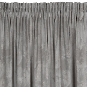 Curtain 140 x 300 Decorative Velvet Nadia Silver+Gold