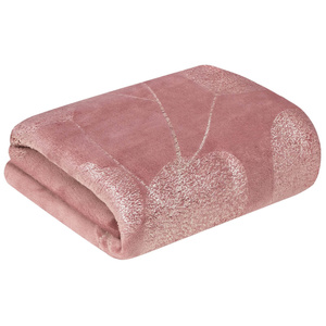 BLANKET 150 X 200 MICROFIBER GINKO2 PINK