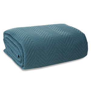 Bedspread 220 x 240 Quilted Len3 Blue