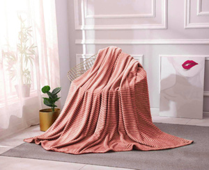 Blanket 200 x 220 Microfiber Embossed Ardea Stripes 45