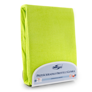 Terry sheet with elastic 052_D Lime 140x200