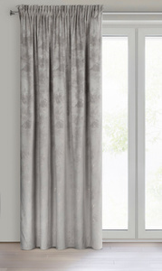 Curtain 140 x 300 Decorative Velvet Nadia Silver+Gold