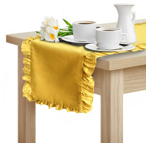 Table Runner 40 x 180 Decorative with Ruffles Ligia 03
