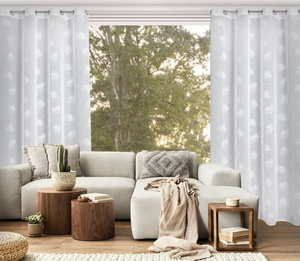 Curtain 140 x 260 Decorative Jessi White Swivels