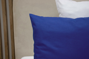 Cotton Pillowcase 40 x 60 Solid Ola Navy Blue Cornflower