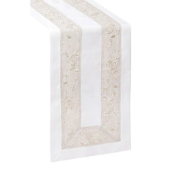 Runner 60 x 120 Decorative Embroidery pattern 086 White
