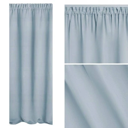 Curtain 140 x 270 Blackout Tape Hold Blue