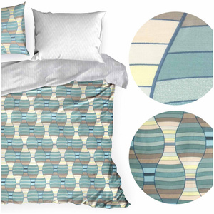 Bedding 220 x 200 3pc Satin Nova Print Lunita