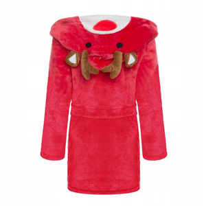 Children's Microfiber Bathrobe L 130 Reindeer