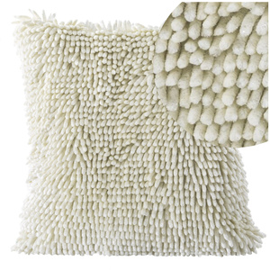 Shaggy Decorative Pillowcase 2 40 x 40 Cream