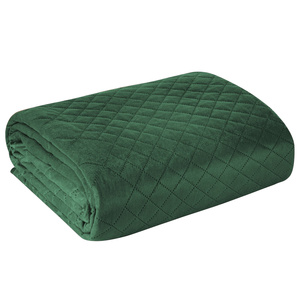 220 x 240 Quilted Design91 Luiz3 C Bedspread. Green