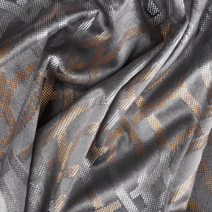 Curtain 140 x 250 Decorative Velvet Areta Steel
