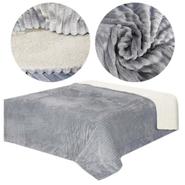 Double Sided Capri Grey / Cream Bedspread 200x220