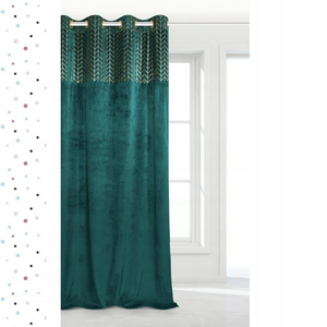 Curtain 140 x 250 Decorative Velvet Nord Turquoise