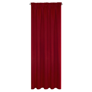 Blackout Logan Tape Curtain 140 x 270 Red