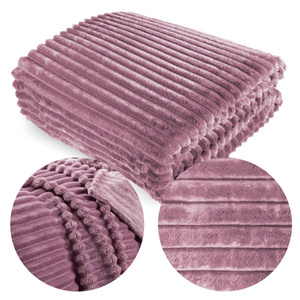 Blanket 200 x 220 Microfiber Plush Cadence Stripes 03