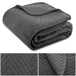 Bedspread 220 x 240 Herringbone Velvet Caden 03