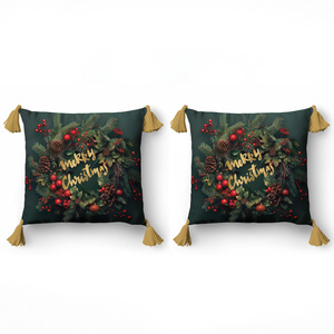 Christmas pillowcase 45 x 45 Christmas Panama 5377A