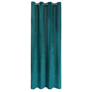 Velvet Lussi Curtain 140 x 250 Dark Turquoise