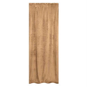 Curtain 140 x 270 Decorative Velvet Soft Mustard
