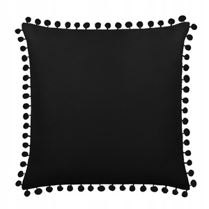 45 x 45 Decorative Pillowcase Fluffy Black