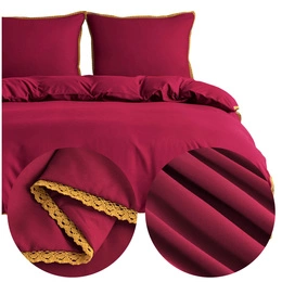 Bedding 160 x 200 3 pcs Smooth with Lace Brandon 03