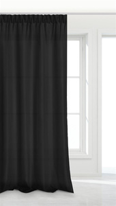 Curtain 140 x 270 Decorative Tape Viva Black