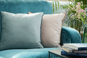 Velvet pillowcase Mel 40 x 40 Powdered