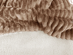 Double-sided Capri Bedspread Brown / Cream 200x220