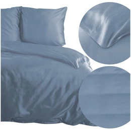 Bedding 180 x 200 3pc Satin Nova3 Blue