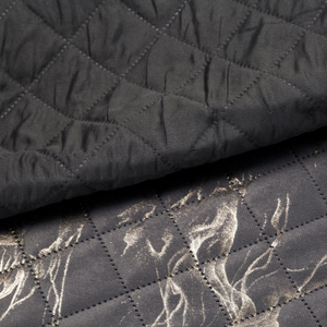 Quilted Velvet Bedspread 170 x 210 Luiz6 Steel+Gold