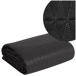170 x 210 Quilted Decorative Bedspread Boni3 Black