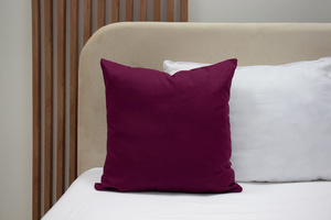 Cotton pillowcase 70 x 80 Solid Ola Maroon Maroon