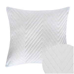 Caden 07 Velvet Herringbone Cushion 45 x 45