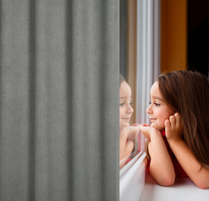 Carlo Blackout Curtain 140 x 250 Ashen