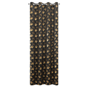 Curtain 135 x 250 Decorative Blackout Clara3 Black